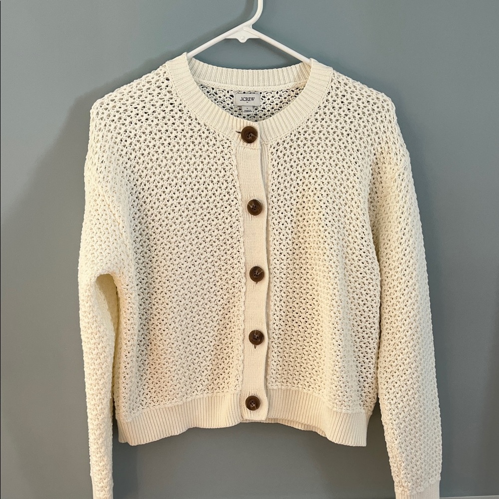 NWOT Cream Knit Cardigan